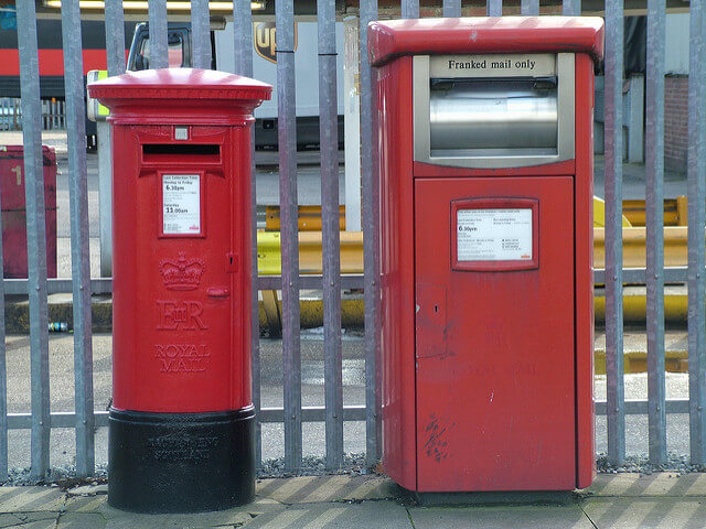 Franked Mail Post Box